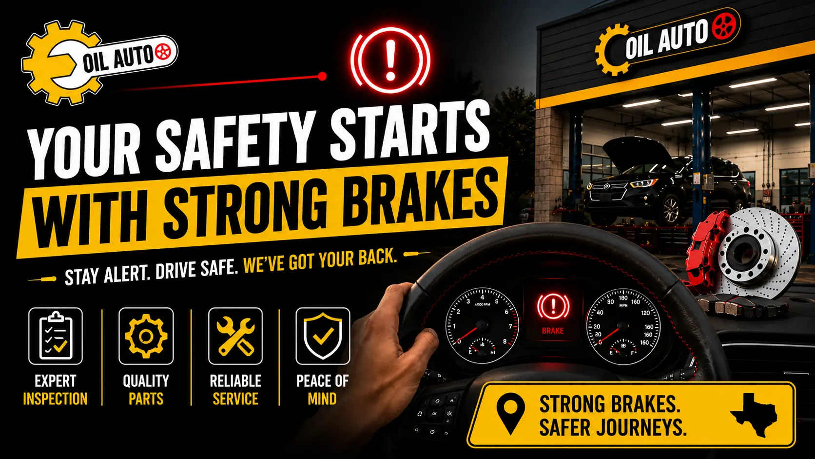 Warning signs your car brakes need immediate attention.