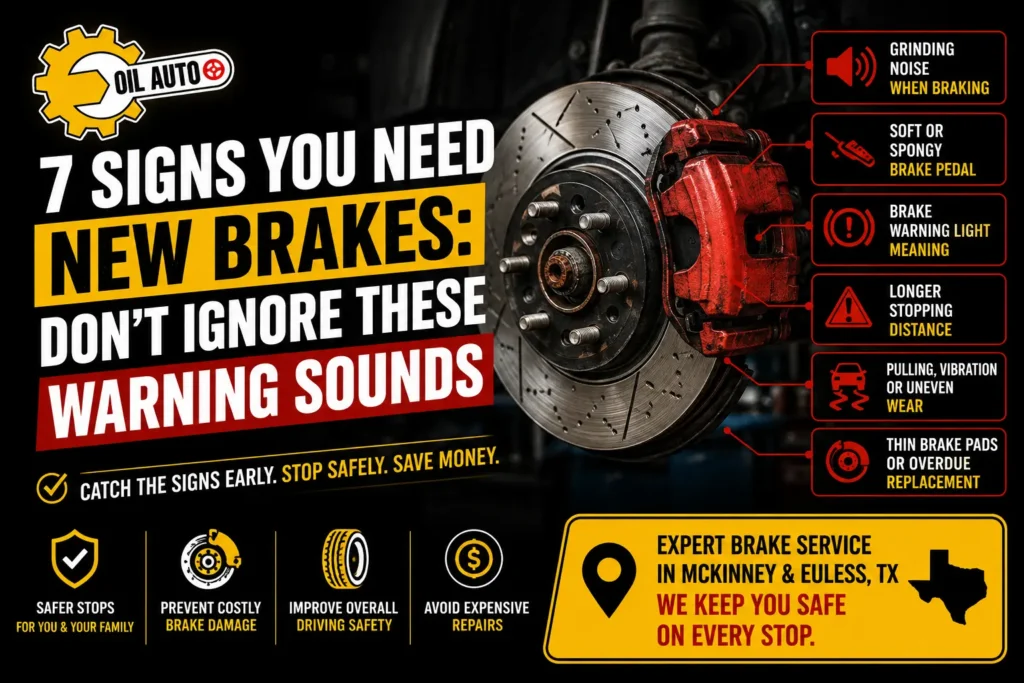 Signs you need new brakes in McKinney and Euless TX